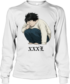 L Lawliet XXXL meme Long Sleeved T-shirt