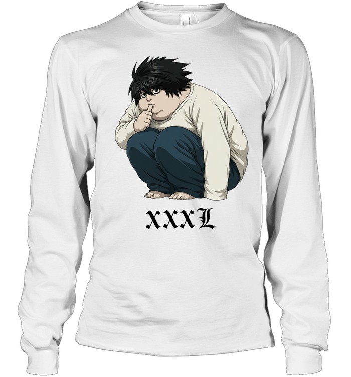 L Lawliet XXXL meme Long Sleeved T-shirt