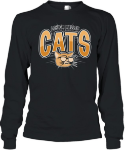 Lehigh Valley Cats nerdy cat with glasses T Long Sleeved T-shirt