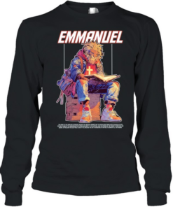 Lion Emmanuel the spirit of the lord god is upon me to comfort all that mourn Long Sleeved T-shirt