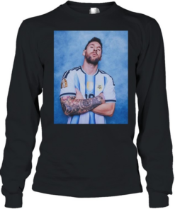 Lionel Messi Argentina National Football Team graphic T Long Sleeved T-shirt