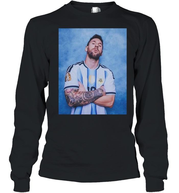 Lionel Messi Argentina National Football Team graphic T Long Sleeved T-shirt