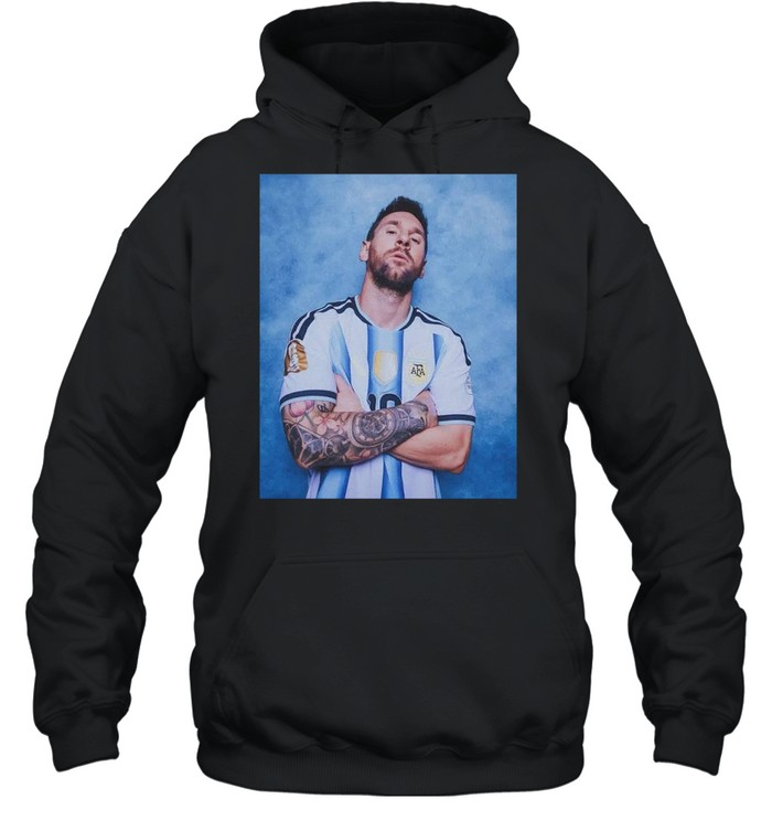Lionel Messi Argentina National Football Team graphic T Unisex Hoodie