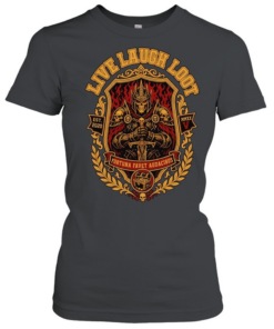 Live Laugh Loot fortuna favet audacibus est n mmxx v skeleton knight armor T Classic Women's T-shirt
