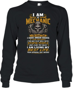 Living My Best Life Mechanic Apparel T Long Sleeved T-shirt