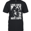 Love cats hate Cops T Classic Men's T-shirt