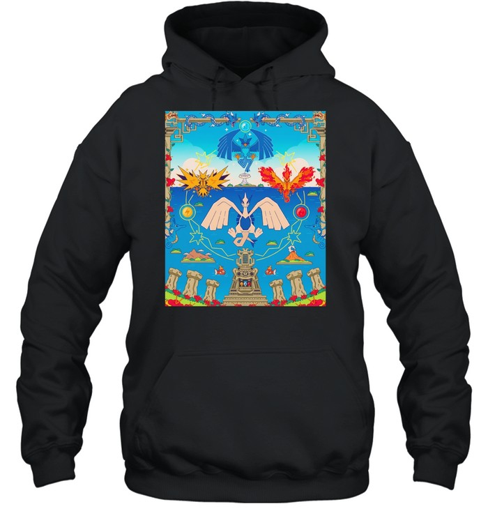 Lugia Articuno Zapdos Moltres Pokémon The Movie 2000 The Power of One Unisex Hoodie