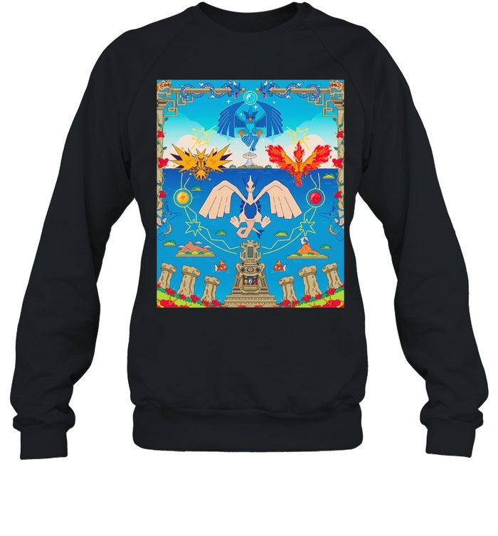 Lugia Articuno Zapdos Moltres Pokémon The Movie 2000 The Power of One Unisex Sweatshirt