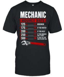 Mechanic Hourly Rate Apparel T Classic Men's T-shirt