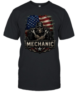 Mechanic USA Flag T Classic Men's T-shirt