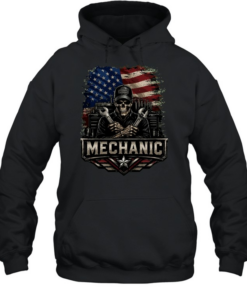 Mechanic USA Flag T Unisex Hoodie