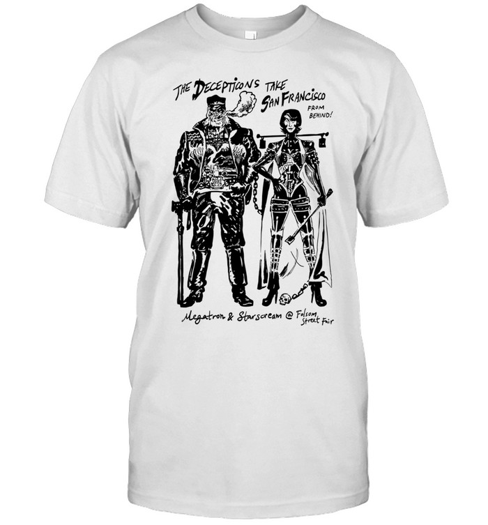 Megatron and Starscream Transformers the Decepticons take San Francisco Classic Men's T-shirt
