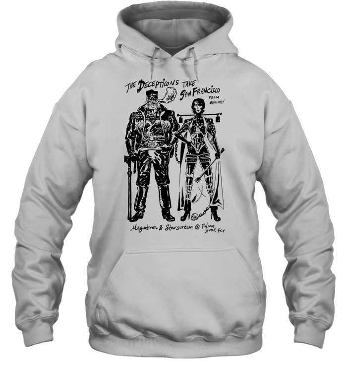 Megatron and Starscream Transformers the Decepticons take San Francisco Unisex Hoodie