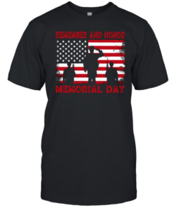 Memorial Day American Flag T- Classic Men's T-shirt
