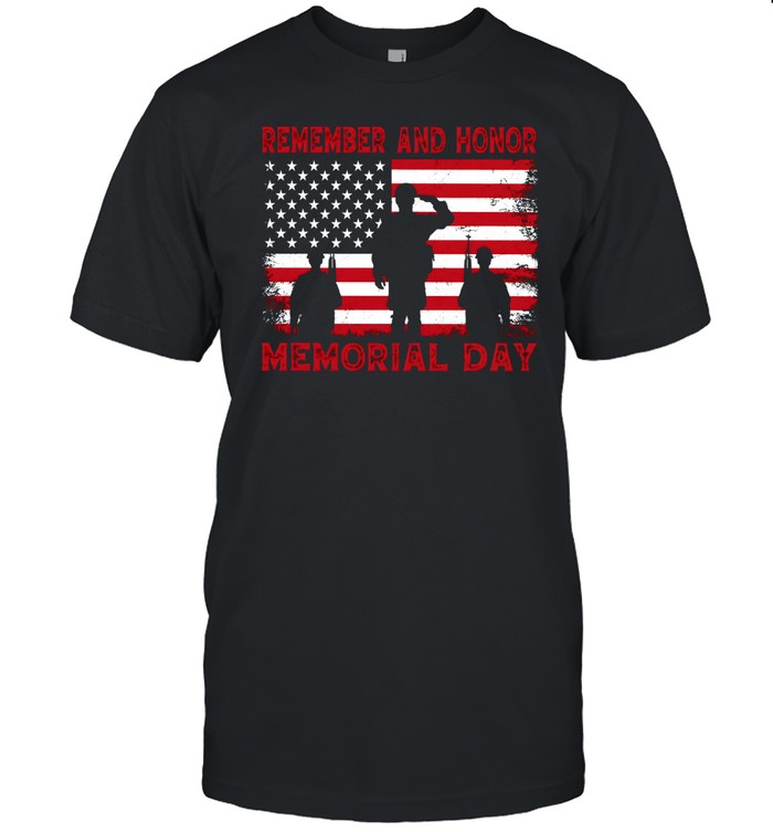 Memorial Day American Flag T- Classic Men's T-shirt