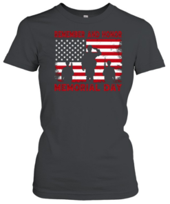 Memorial Day American Flag T- Classic Women's T-shirt