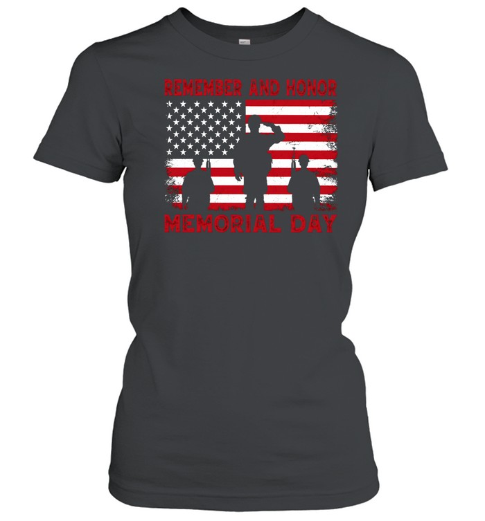 Memorial Day American Flag T- Classic Women's T-shirt
