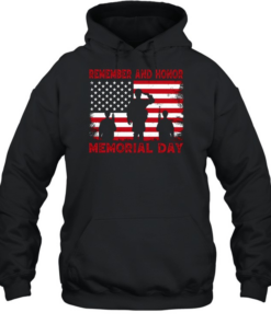Memorial Day American Flag T- Unisex Hoodie