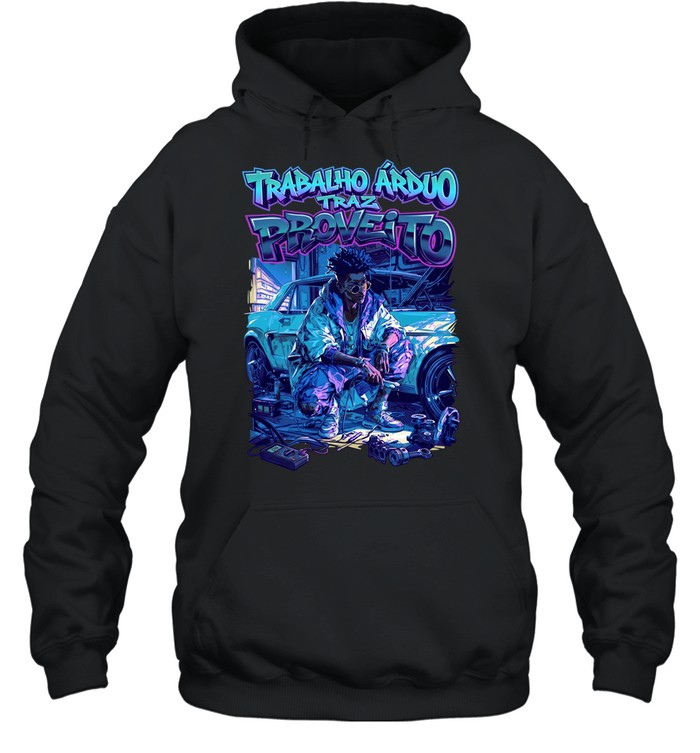 Men trabalho arduo traz proveito Unisex Hoodie