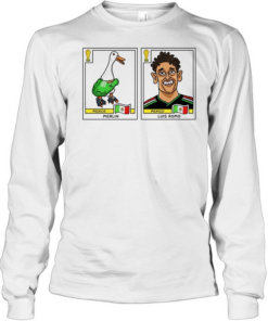 Merlin and Luis Romo Mexico National Team World Cup Soccer Cards  Long Sleeved T-shirt