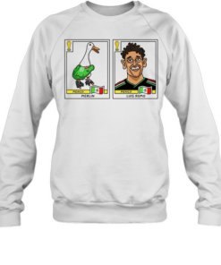Merlin and Luis Romo Mexico National Team World Cup Soccer Cards  Unisex Sweatshirt
