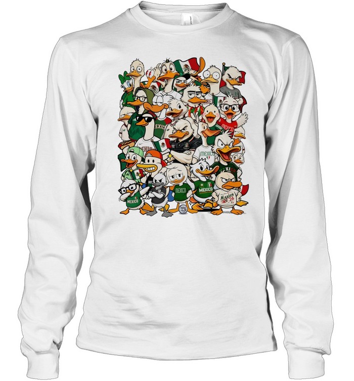 Mexico Duck Fans Mexico World Cup Mexico 26 Team Mexico National Long Sleeved T-shirt