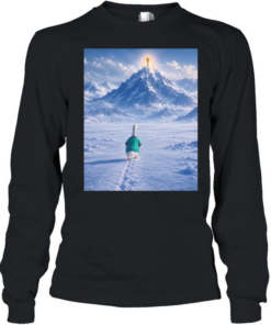 Mexico National Team Duck FIFA World Cup Trophy Snowy Mountain Long Sleeved T-shirt