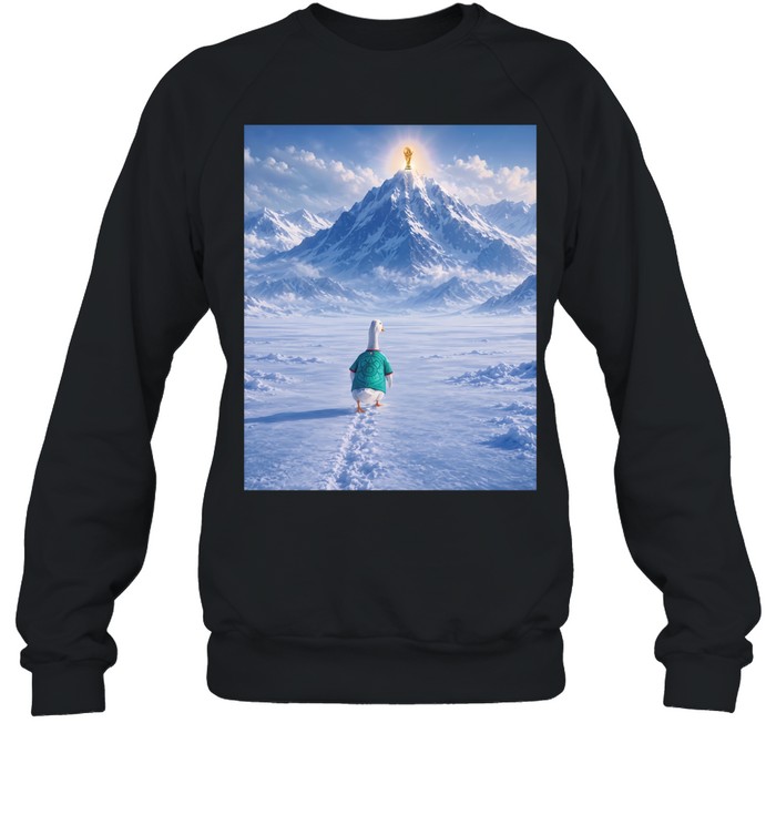 Mexico National Team Duck FIFA World Cup Trophy Snowy Mountain Unisex Sweatshirt