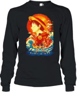 Monkey D Luffy One Piece anime fans  Long Sleeved T-shirt