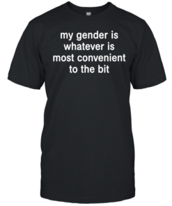 My gender is whatever most convenient to the bit  Classic Men's T-shirt