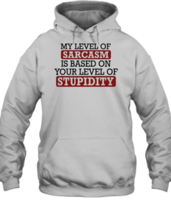My level of sacasm is based on your level of stupidity T Unisex Hoodie