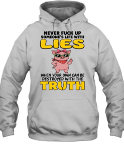 Never Fuck Up Someone's Life With Lies When Your Own Can Be Destroyed With The Truth Unisex Hoodie