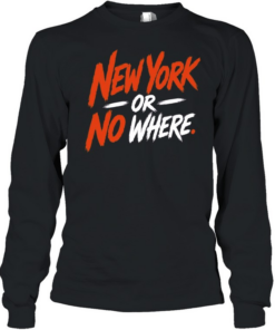 New York or no wheres T Long Sleeved T-shirt