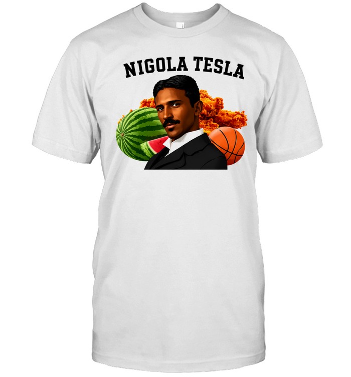 Nigola Tesla Watermelon Fried Chicken Basketball T Classic Men's T-shirt