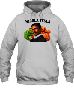 Nigola Tesla Watermelon Fried Chicken Basketball T Unisex Hoodie