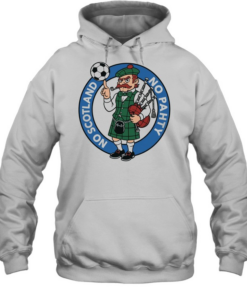 No Pahty No Soctland soccer and bagpipes cartoon T Unisex Hoodie
