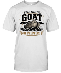 Noah was the GOAT of preppers ark bible survivalist Christian religious T Classic Men's T-shirt