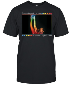 Onelinedrawing Rainbow I’m seeing colors now I never thought I’d see  Classic Men's T-shirt