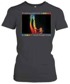 Onelinedrawing Rainbow I’m seeing colors now I never thought I’d see  Classic Women's T-shirt
