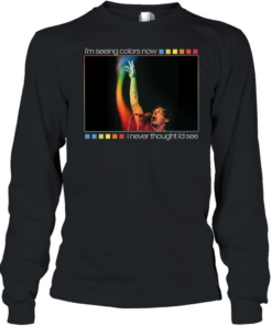 Onelinedrawing Rainbow I’m seeing colors now I never thought I’d see  Long Sleeved T-shirt
