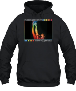 Onelinedrawing Rainbow I’m seeing colors now I never thought I’d see  Unisex Hoodie