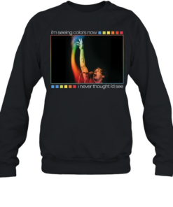 Onelinedrawing Rainbow I’m seeing colors now I never thought I’d see  Unisex Sweatshirt