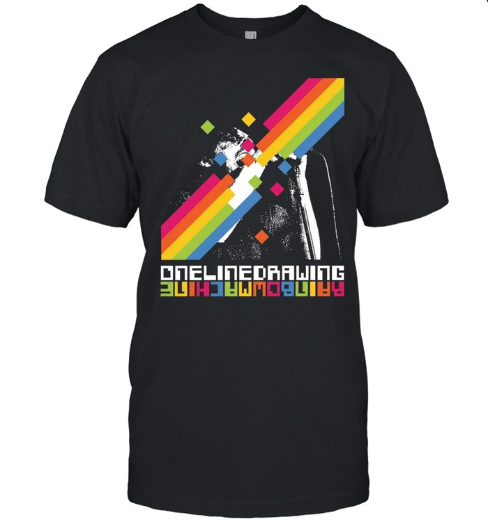 Onelinedrawing Rainbowmachine Classic Men's T-shirt