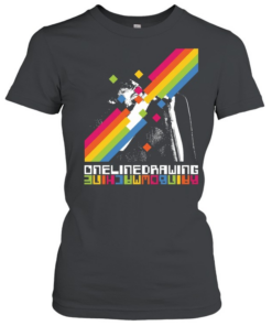 Onelinedrawing Rainbowmachine Classic Women's T-shirt