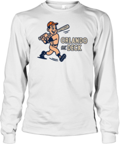 Orlando On Deck Baseball mascot  Long Sleeved T-shirt