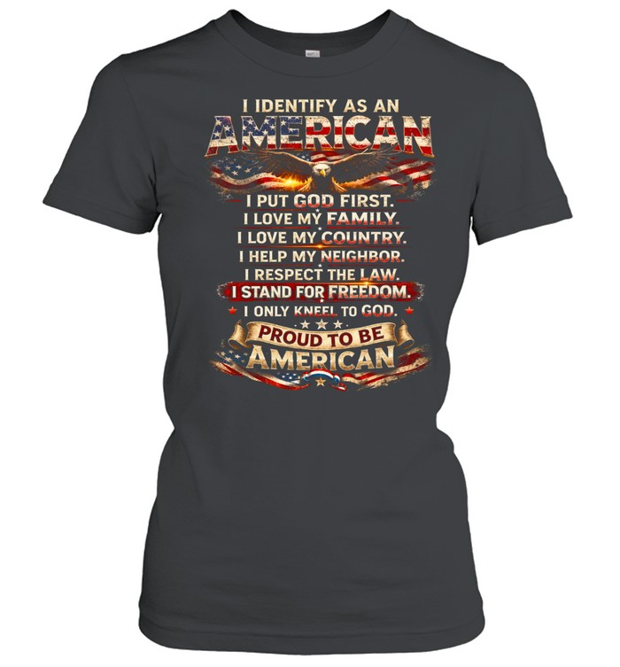 PROUD TO BE AMERICAN Classic Women's T-shirt