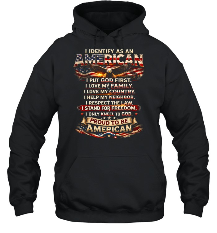 PROUD TO BE AMERICAN Unisex Hoodie