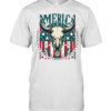 Patriotic America Bull Skull Classic Men's T-shirt