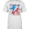 Patriotic Dog Balloon  Classic Men's T-shirt