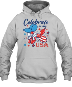 Patriotic Dog Balloon Unisex Hoodie